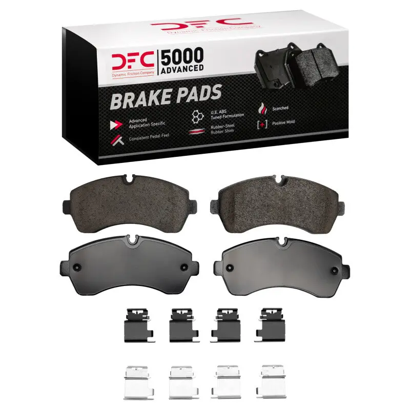 Dfc 19-25 Freightliner Sprinter 1500 Front 5000 Advanced Low Metallic Brake Pads And Hardware Kit 1