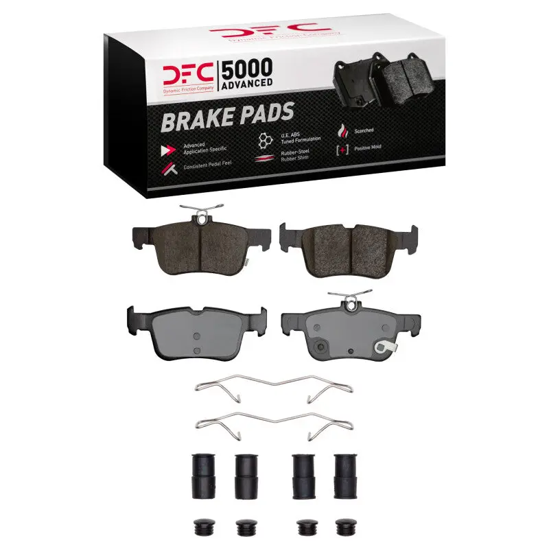Dfc 20-25 Ford Maverick Rear 5000 Advanced Ceramic Brake Pads And Hardware Kit 1
