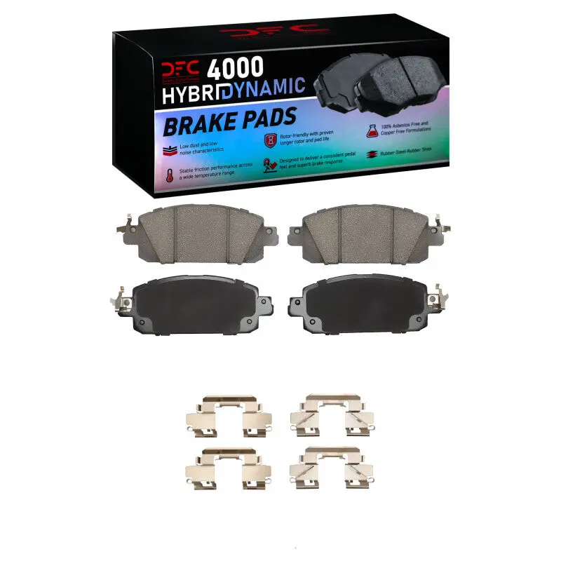 Dfc 20-25 Nissan Kicks Front 4000 Hybridynamic Brake Pads And Hardware Kit 1