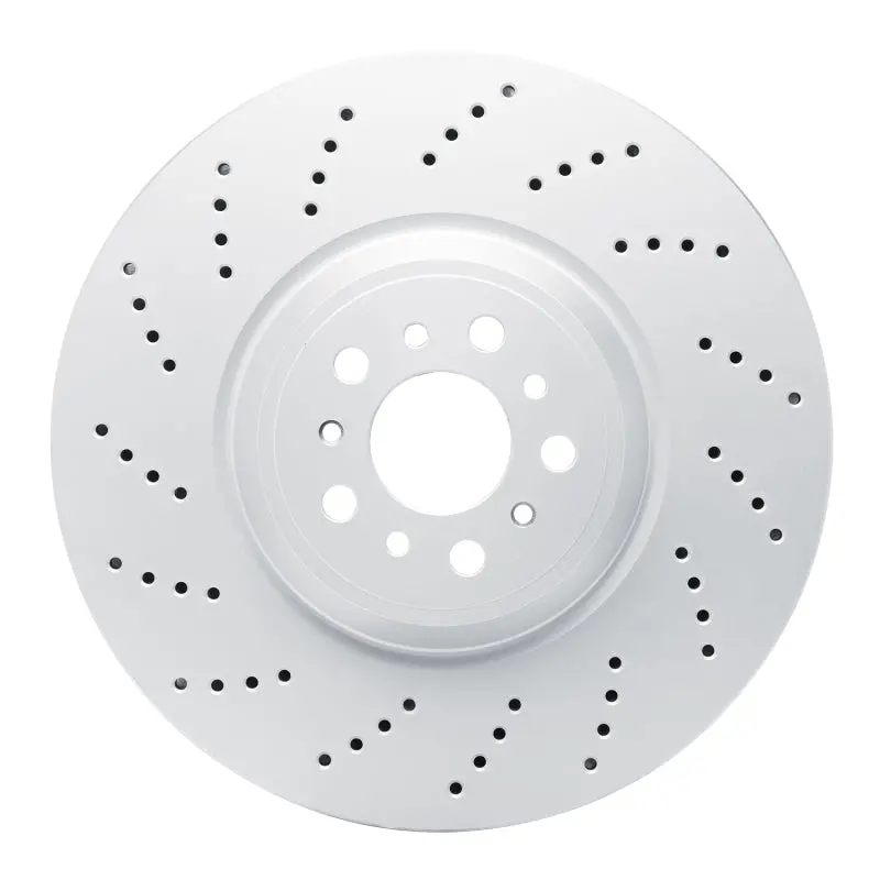 Dfc 21-25 Bmw M3 Left Front Drilled Geospec Coated Rotor 1