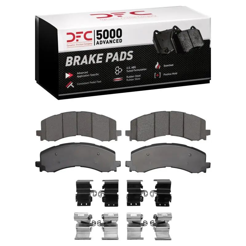 Dfc 21-25 Ford F-150 Rwd Front 5000 Advanced Ceramic Brake Pads And Hardware Kit 1