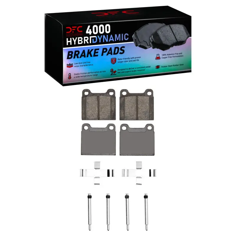 Dfc 61-91 Mercedes-Benz 230Sl Rear/Front 4000 Hybridynamic Brake Pads And Hardware Kit 1