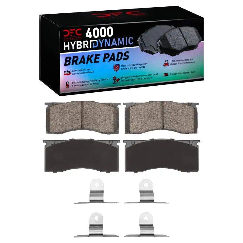 Dfc 64-72 Dodge Dart Front 4000 Hybridynamic Brake Pads And Hardware Kit 1