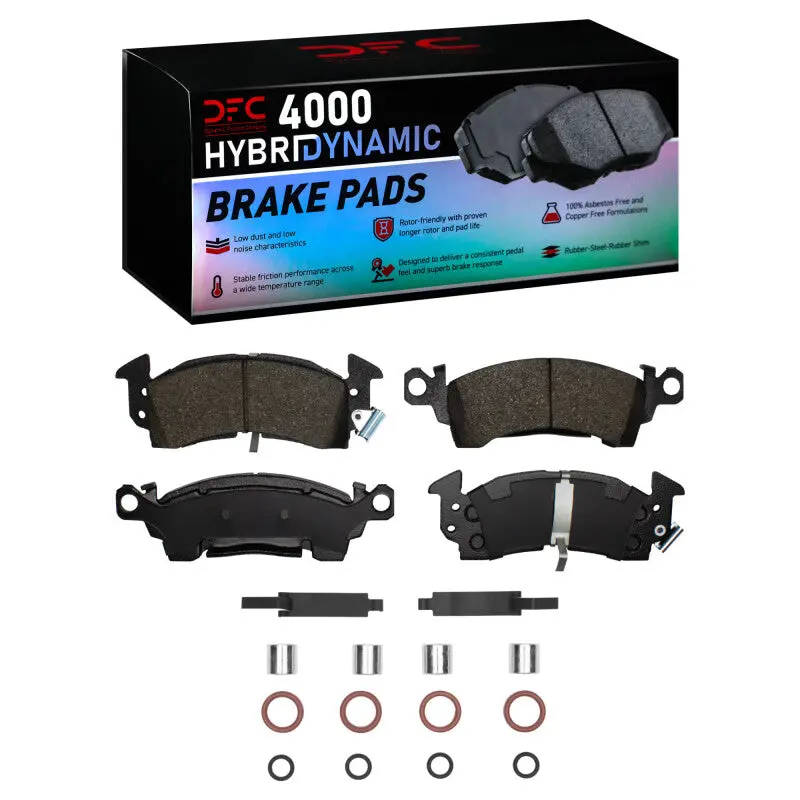 Dfc 67-02 Buick Gs 400 Front 4000 Hybridynamic Brake Pads And Hardware Kit 1