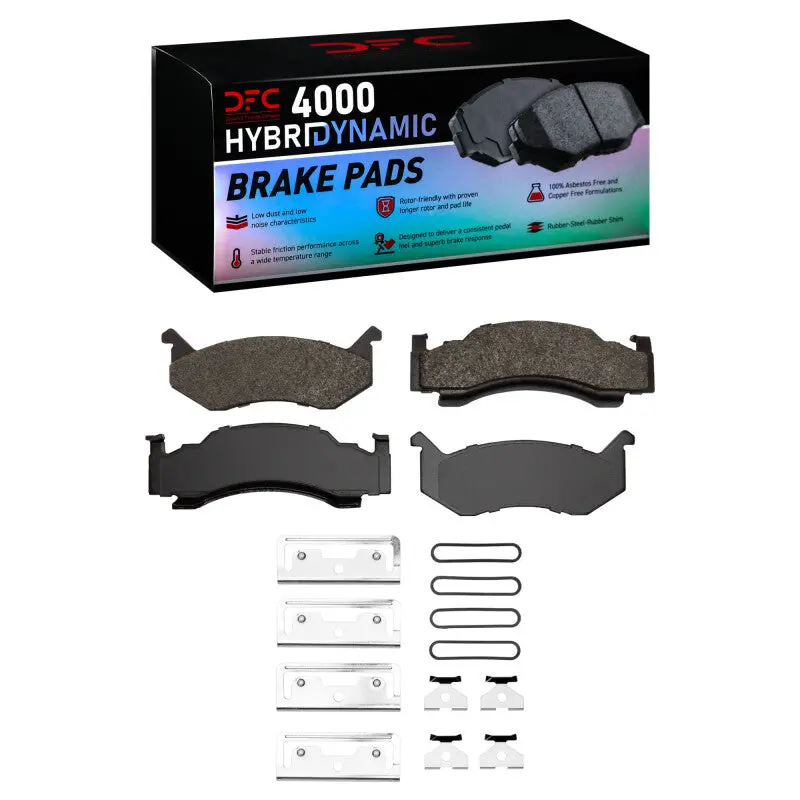 Dfc 73-97 Chrysler Imperial Front 4000 Hybridynamic Brake Pads And Hardware Kit 1