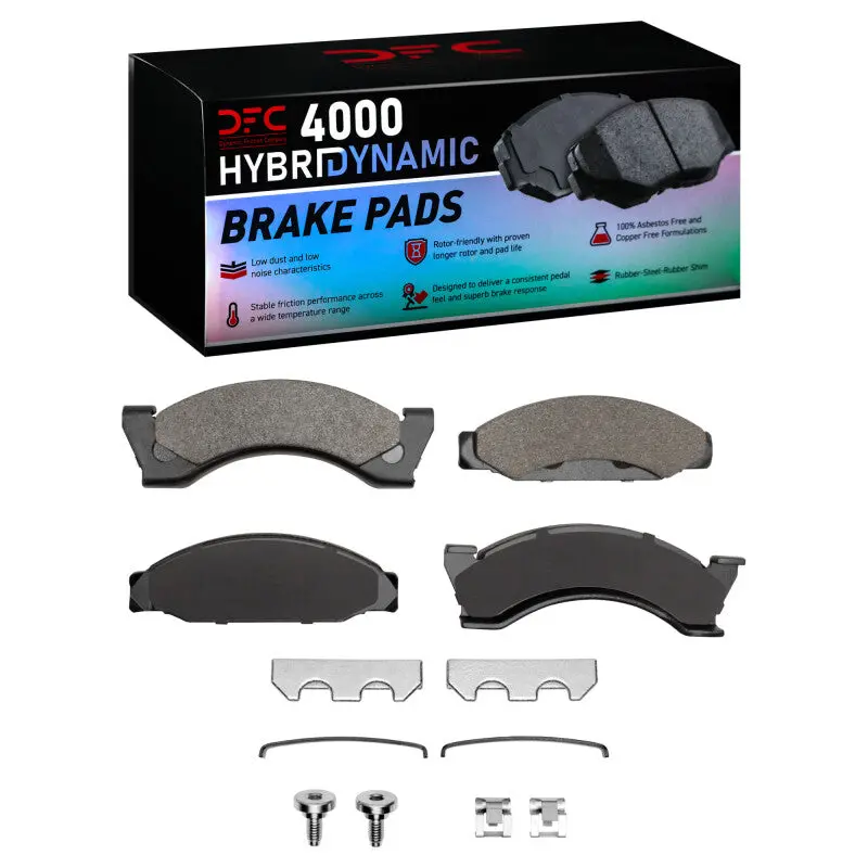 Dfc 74-81 American Motors Gremlin Front 4000 Hybridynamic Brake Pads And Hardware Kit 1