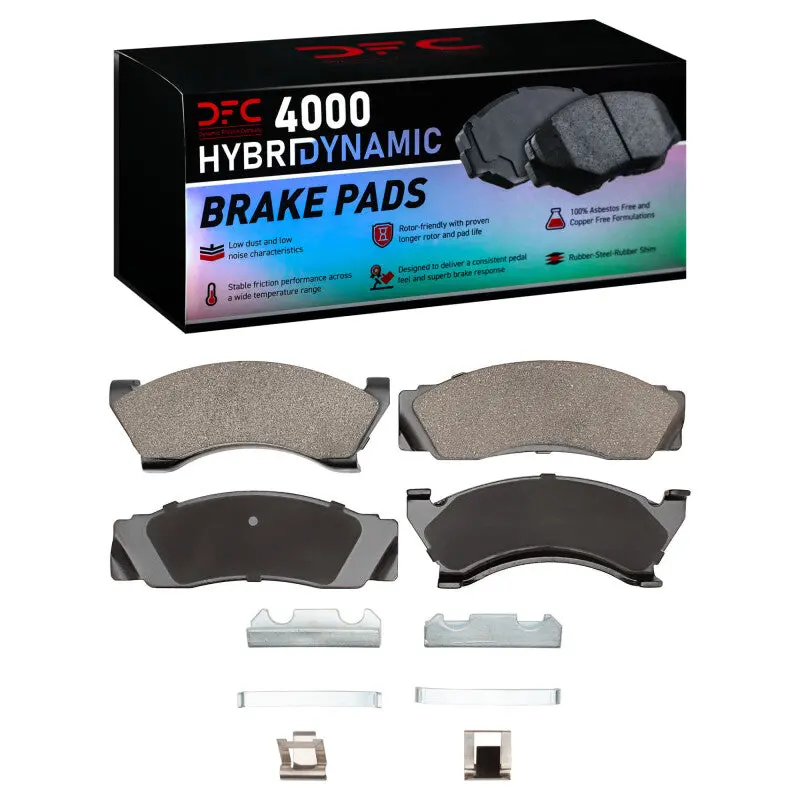 Dfc 75-80 Ford Granada Rear 4000 Hybridynamic Brake Pads And Hardware Kit 1