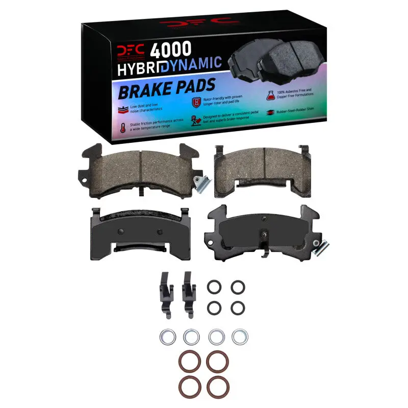 Dfc 78-03 Buick Regal Front 4000 Hybridynamic Brake Pads And Hardware Kit 1