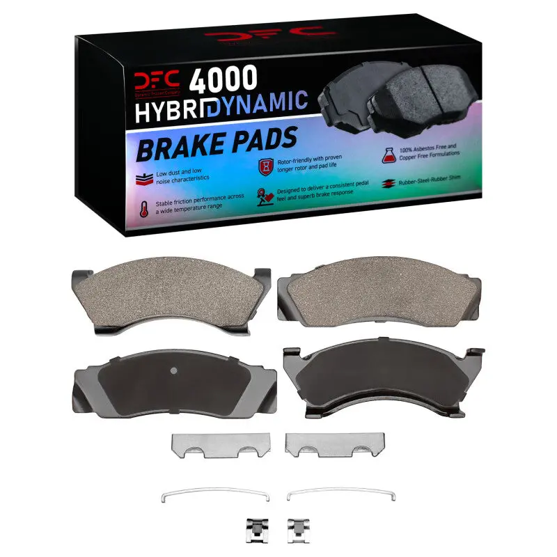 Dfc 78-78 Mercury Grand Marquis Front 4000 Hybridynamic Brake Pads And Hardware Kit 1