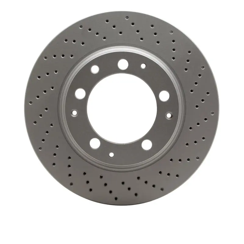 Dfc 78-89 Porsche 930 Right Rear Drilled Geospec Coated Rotor 1