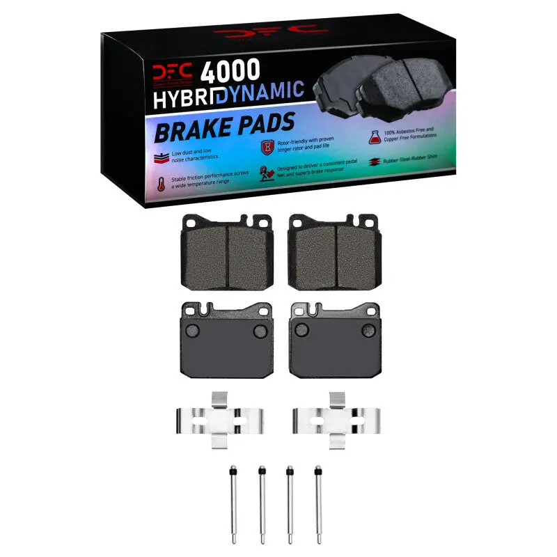 Dfc 79-85 Mercedes-Benz 300Sd Front 4000 Hybridynamic Brake Pads And Hardware Kit 1