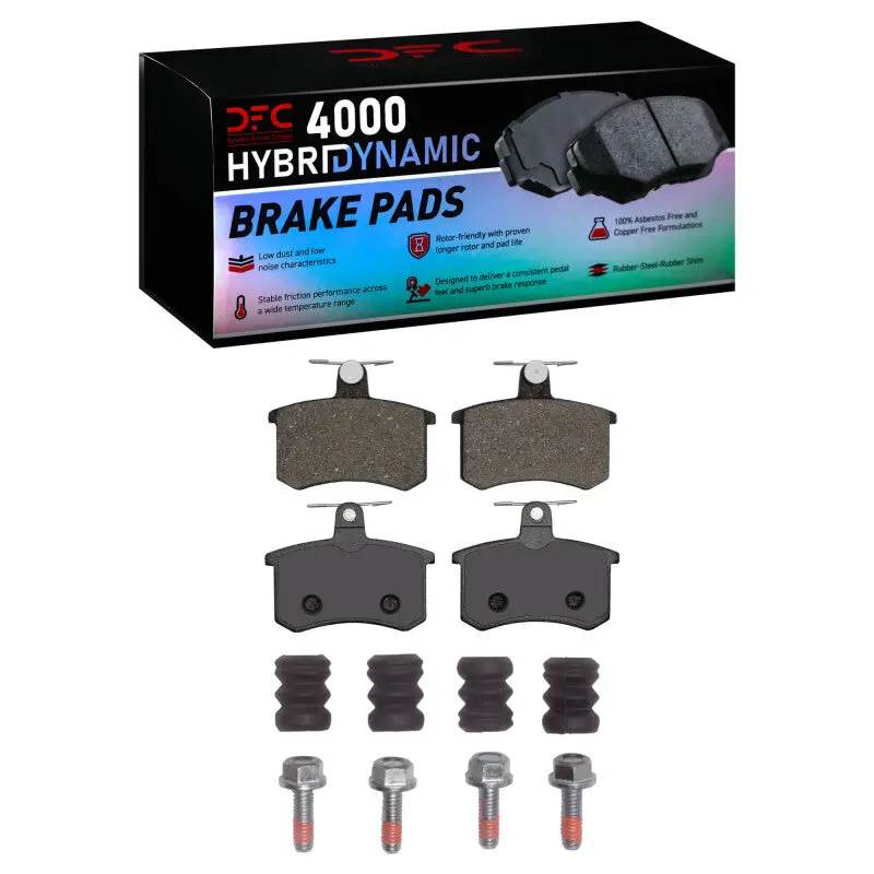 Dfc 80-01 Alfa Romeo 164 Rear 4000 Hybridynamic Brake Pads And Hardware Kit 1