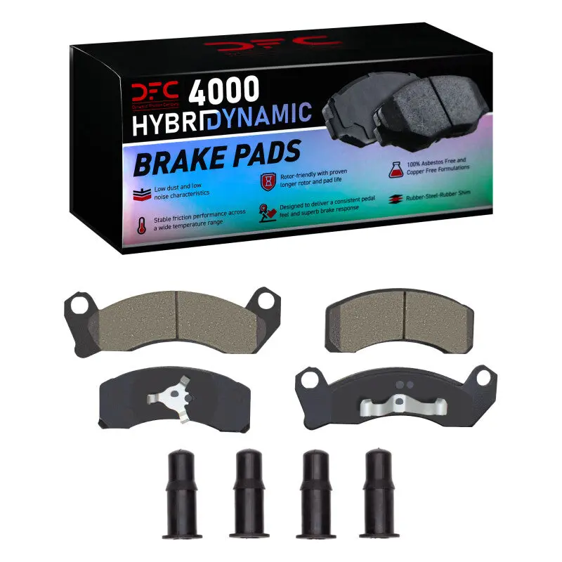Dfc 81-94 Ford Crown Victoria Front 4000 Hybridynamic Brake Pads And Hardware Kit 1
