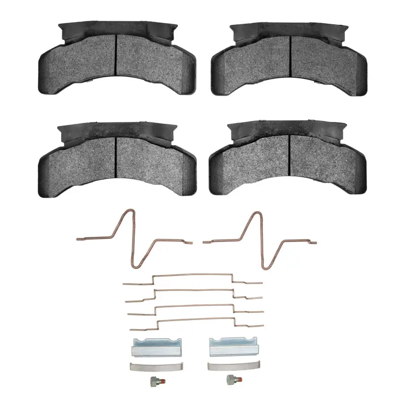 Dfc 83-12 Beaver Motorcoach Monterey Rear/Front 4000 Hybridynamic Brake Pads And Hardware Kit 1