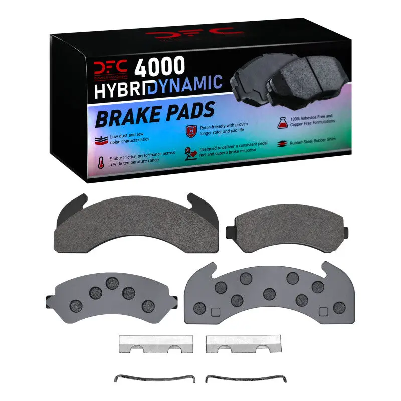 Dfc 83-12 Blue Bird Tc1000 Rear 4000 Hybridynamic Brake Pads And Hardware Kit 1