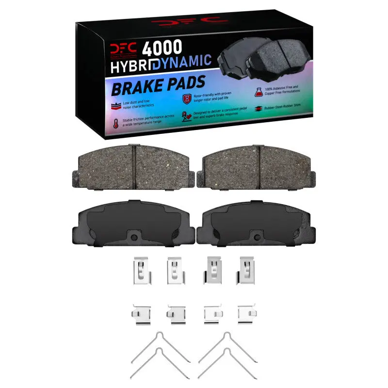Dfc 84-05 Mazda Rx-7 Rear 4000 Hybridynamic Brake Pads And Hardware Kit 1