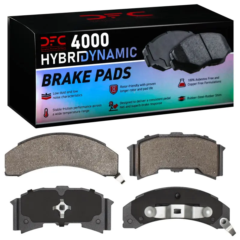 Dfc 84-87 Pontiac Fiero Front 4000 Hybridynamic Brake Pads 1