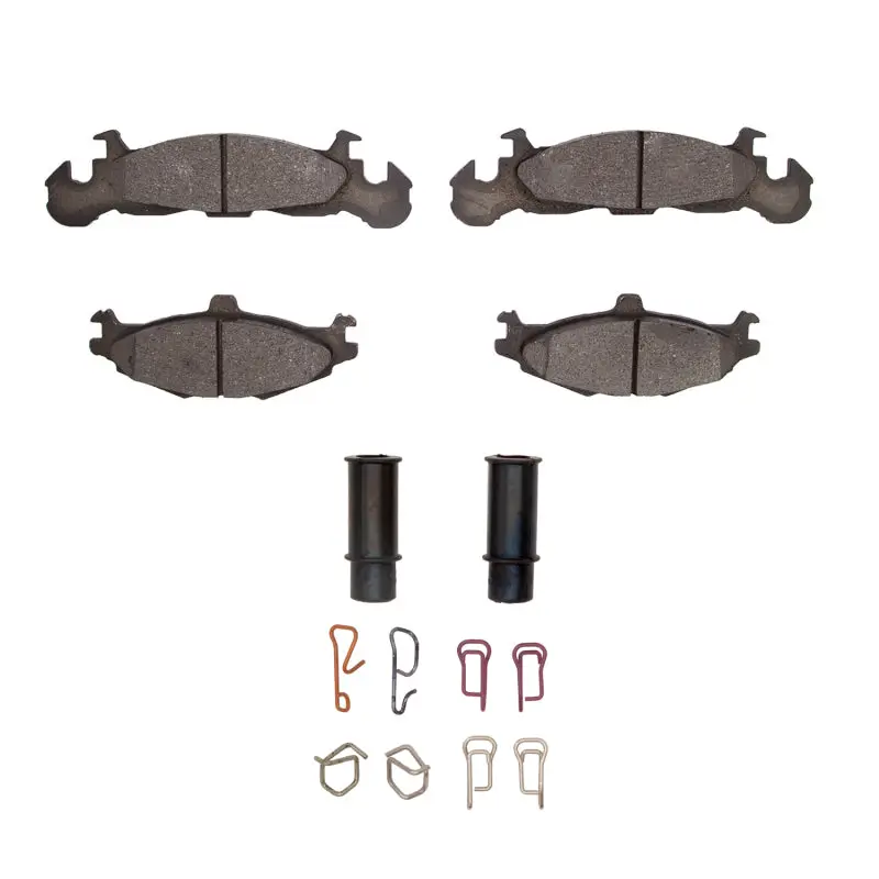 Dfc 84-90 Chrysler Town & Country Front 4000 Hybridynamic Brake Pads And Hardware Kit 1