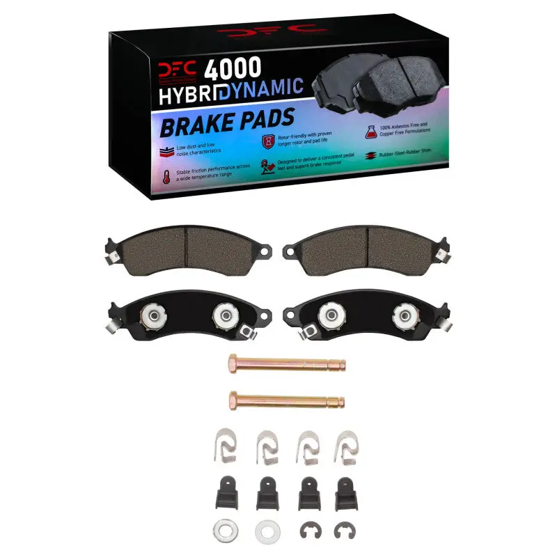 Dfc 85-04 Chevrolet Camaro Front 4000 Hybridynamic Brake Pads And Hardware Kit 1