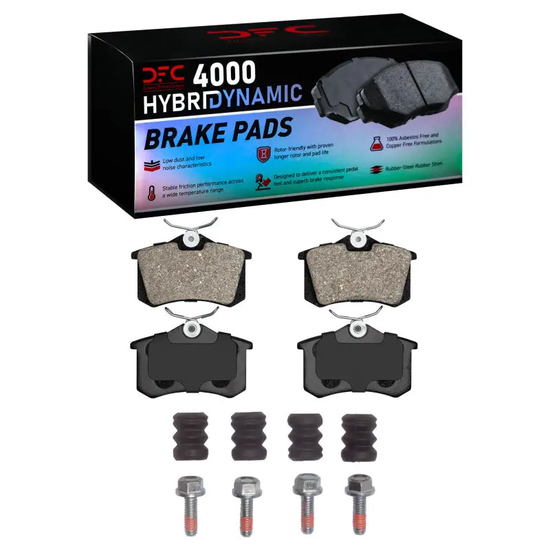 Dfc 85-19 Audi A3 Rear 4000 Hybridynamic Brake Pads And Hardware Kit 1