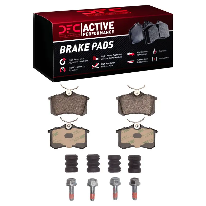 Dfc 85-19 Audi A3 Rear Active Performance Pads And Hardware Kit 1