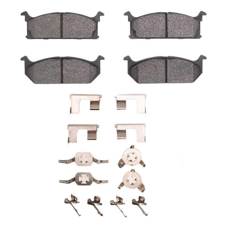 Dfc 85-88 Chevrolet Sprint Front 5000 Advanced Semi Metallic Brake Pads And Hardware Kit 1