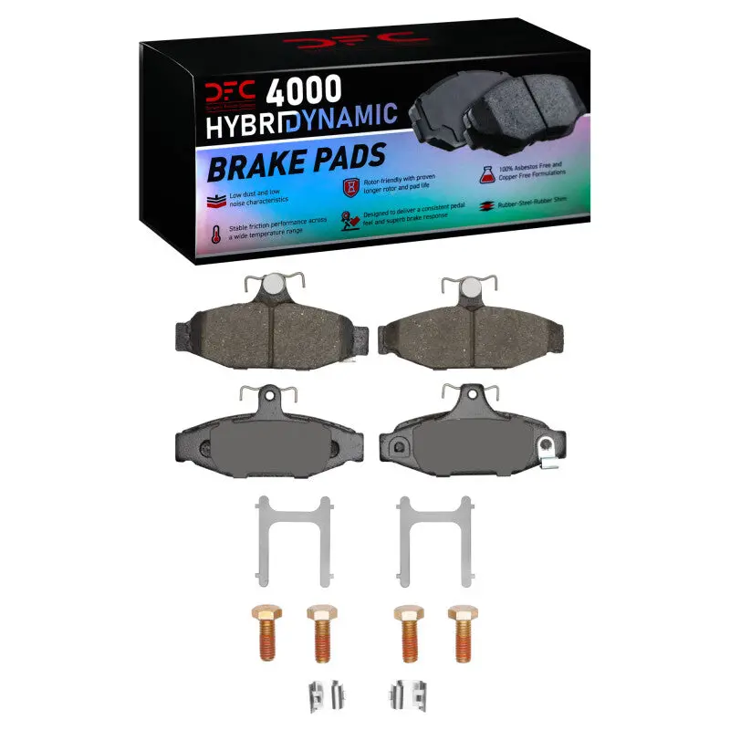 Dfc 85-97 Chevrolet Camaro Rear 4000 Hybridynamic Brake Pads And Hardware Kit 1