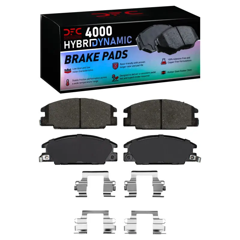 Dfc 86-06 Chevrolet Luv Pickup (Mexico) Front 4000 Hybridynamic Brake Pads And Hardware Kit 1
