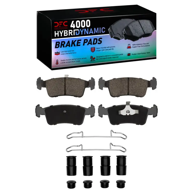 Dfc 86-94 Suzuki Samurai Front 4000 Hybridynamic Brake Pads And Hardware Kit 1