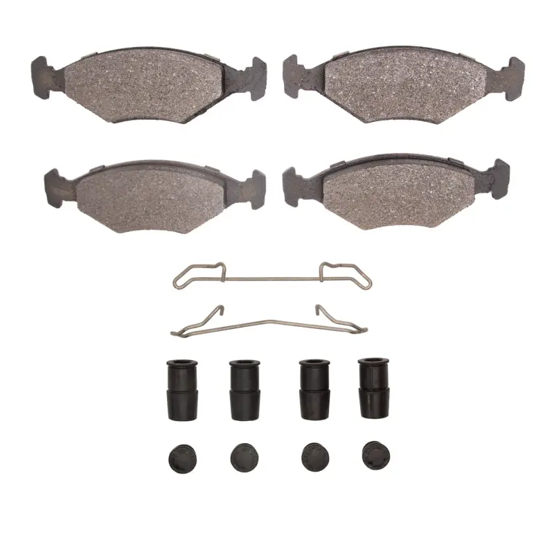 Dfc 87-93 Volkswagen Fox Front 4000 Hybridynamic Brake Pads And Hardware Kit 1