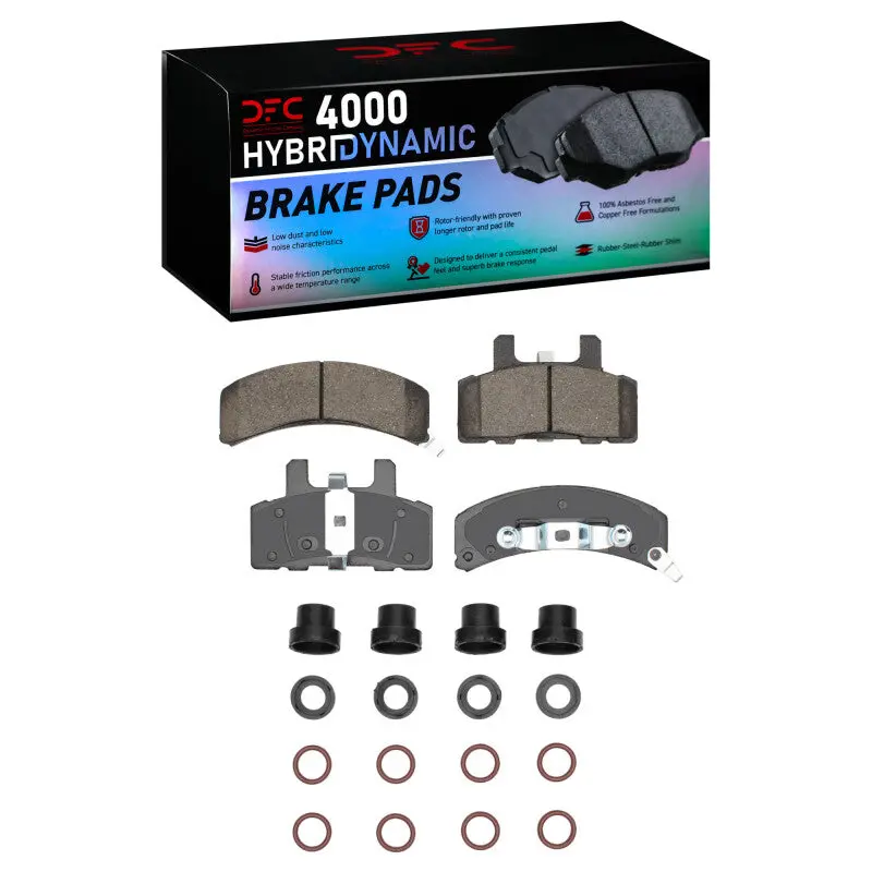 Dfc 88-02 Cadillac Commercial Chassis Front 4000 Hybridynamic Brake Pads And Hardware Kit 1