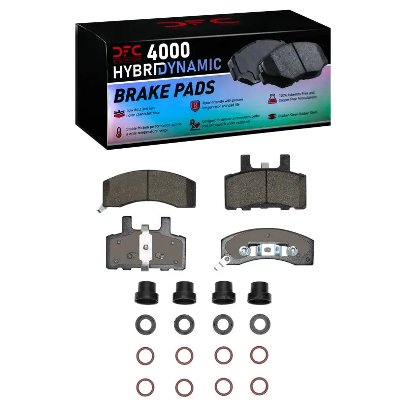 Dfc 88-02 Chevrolet K2500 Suburban Front 4000 Hybridynamic Brake Pads And Hardware Kit 1