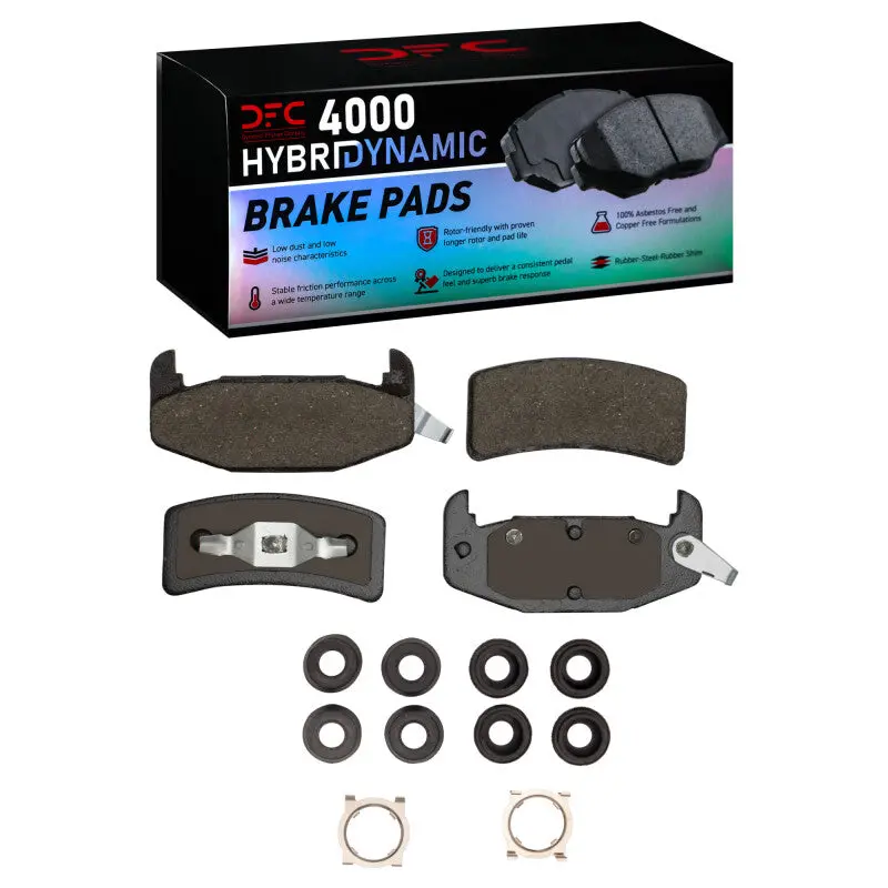 Dfc 88-94 Buick Regal Rear 4000 Hybridynamic Brake Pads And Hardware Kit 1