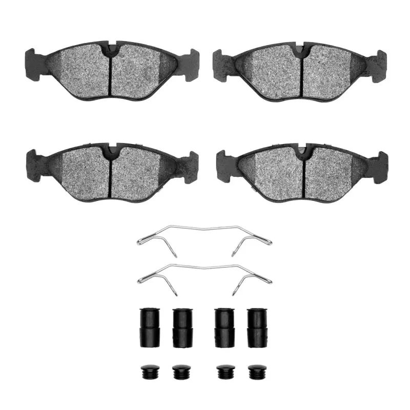 Dfc 88-98 Saab 9000 Front 4000 Hybridynamic Brake Pads And Hardware Kit 1