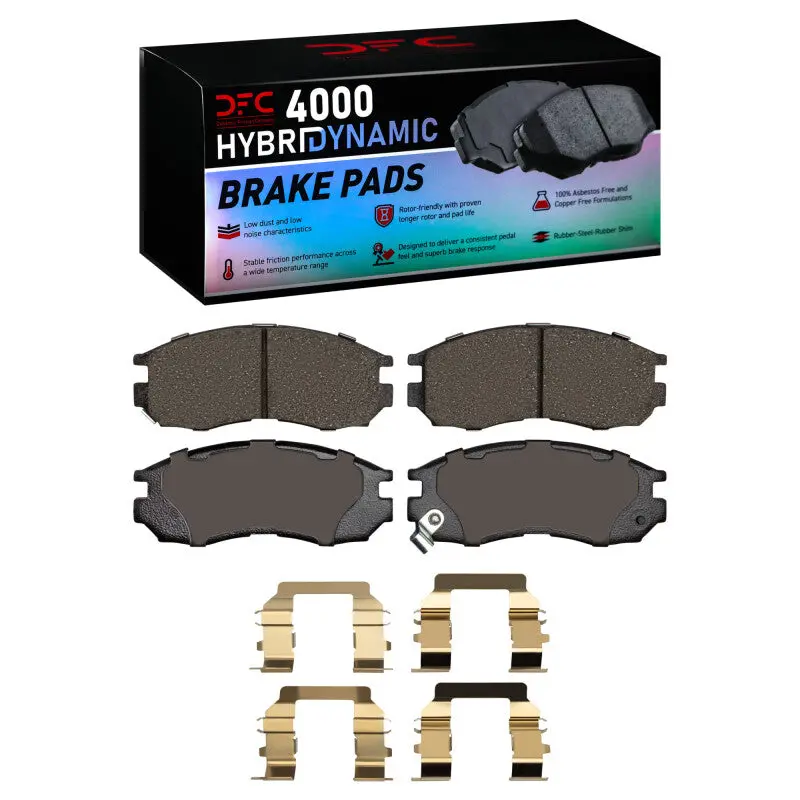 Dfc 89-05 Chrysler Sebring Front 4000 Hybridynamic Brake Pads And Hardware Kit 1