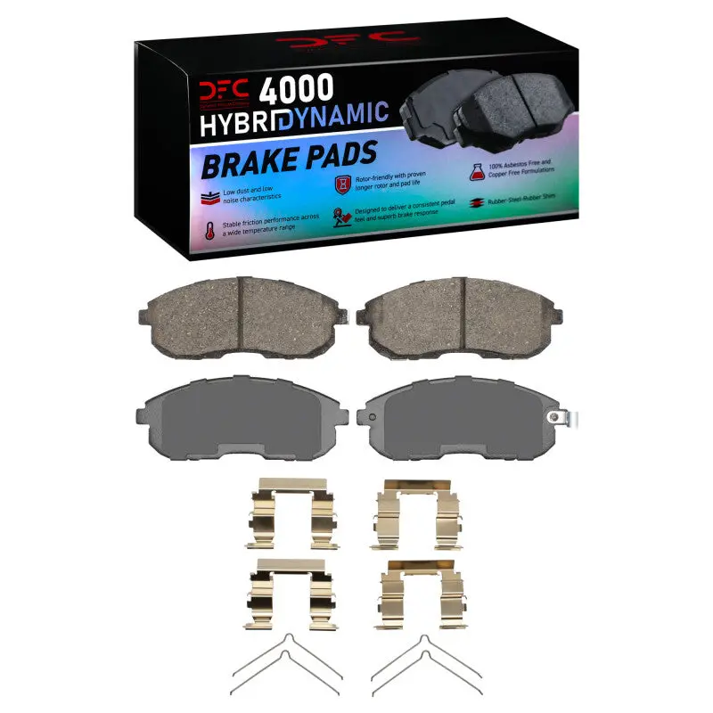 Dfc 89-06 Infiniti I30 Front 4000 Hybridynamic Brake Pads And Hardware Kit 1