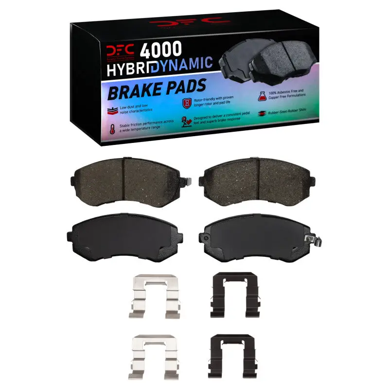Dfc 89-96 Nissan 240Sx Front 4000 Hybridynamic Brake Pads And Hardware Kit 1