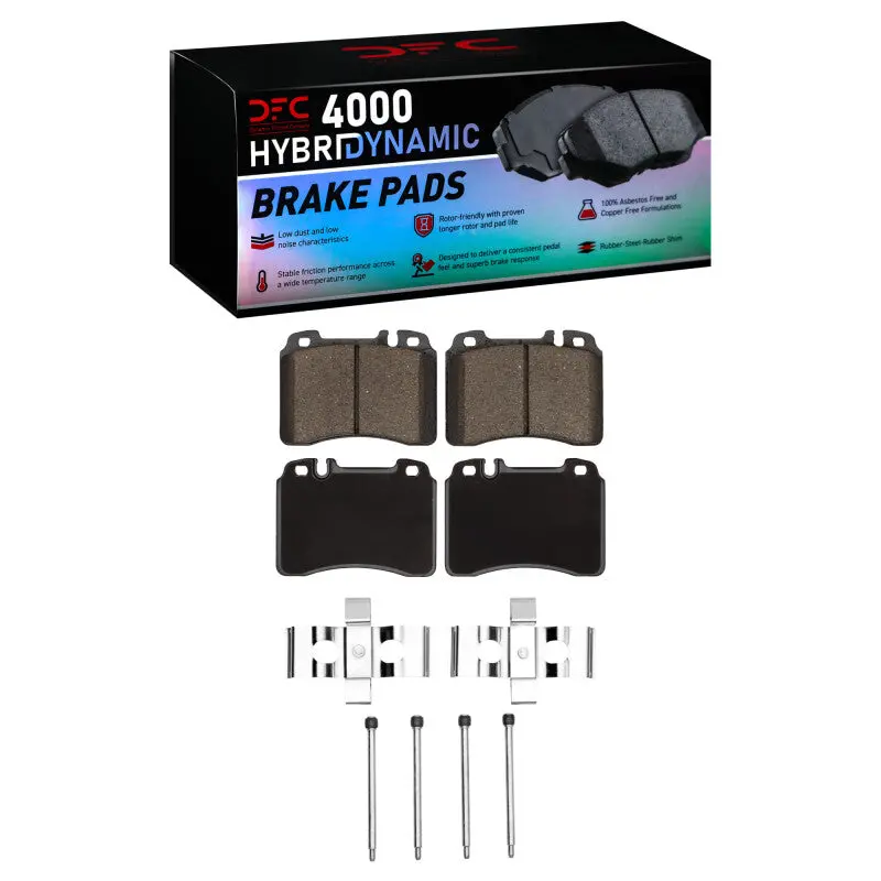 Dfc 90-02 Mercedes-Benz E320 Front 4000 Hybridynamic Brake Pads And Hardware Kit 1