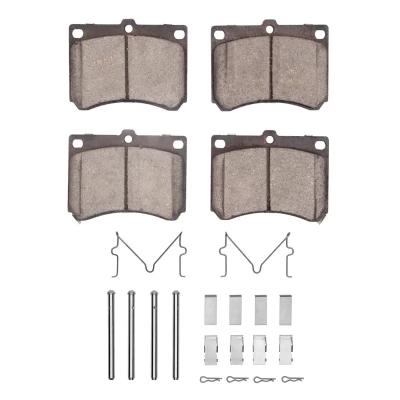 Dfc 90-03 Ford Escort Front 4000 Hybridynamic Brake Pads And Hardware Kit 1