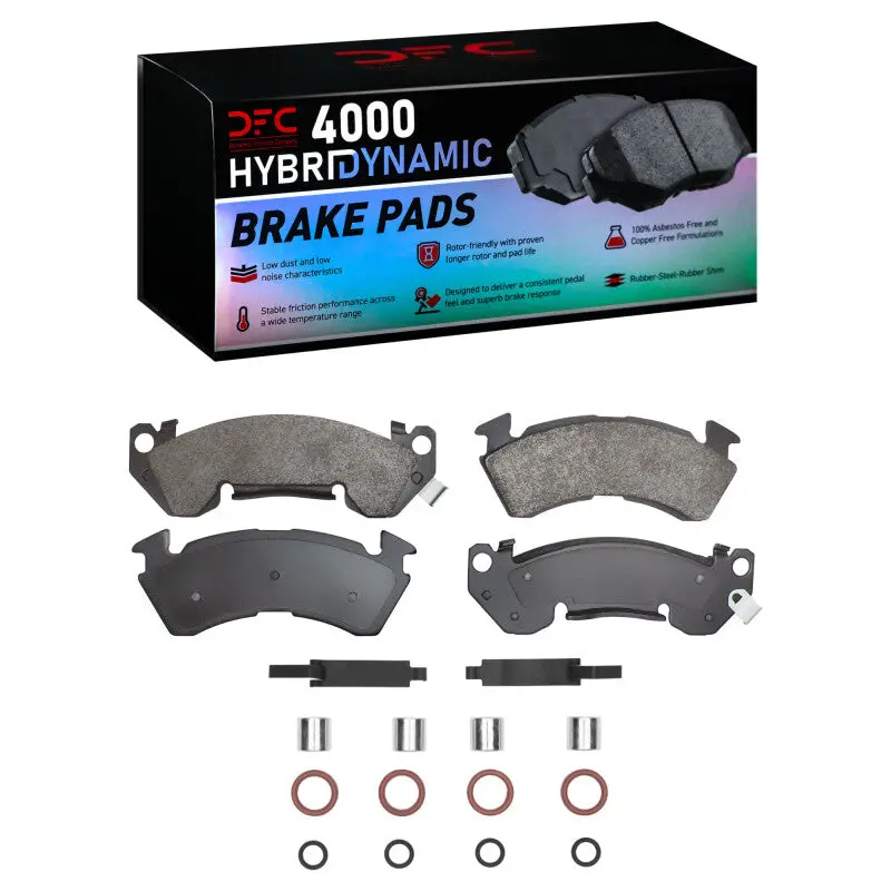 Dfc 90-96 Buick Roadmaster Front 4000 Hybridynamic Brake Pads And Hardware Kit 1
