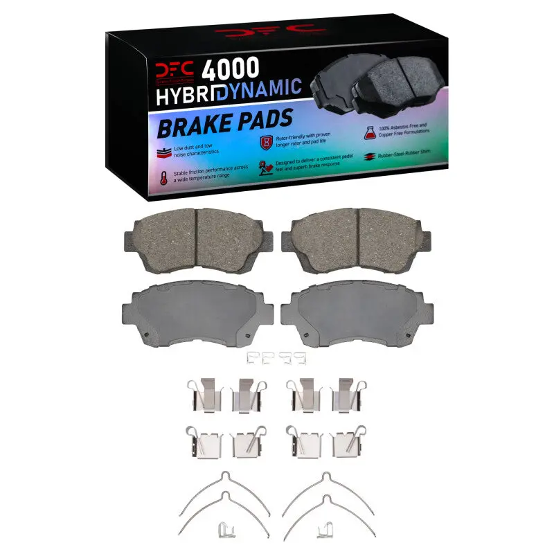 Dfc 90-98 Lexus Es300 Front 4000 Hybridynamic Brake Pads And Hardware Kit 1