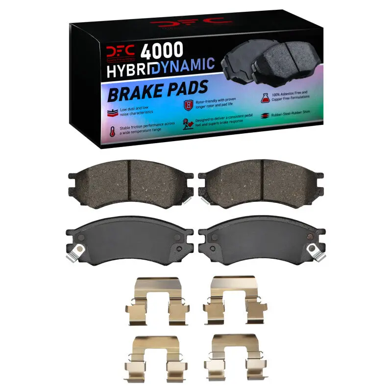 Dfc 91-02 Saturn Sc2 Front 4000 Hybridynamic Brake Pads And Hardware Kit 1