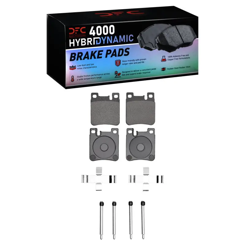 Dfc 91-03 Mercedes-Benz 300Se Rear 4000 Hybridynamic Brake Pads And Hardware Kit 1