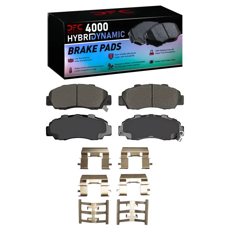 Dfc 91-05 Acura Nsx Front 4000 Hybridynamic Brake Pads And Hardware Kit 1
