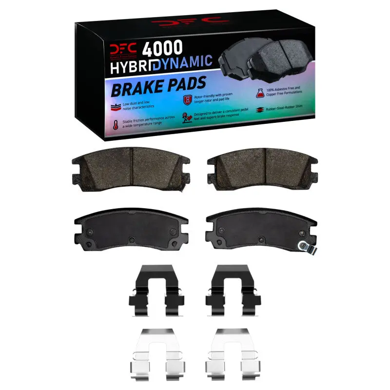 Dfc 91-05 Buick Park Avenue Rear 4000 Hybridynamic Brake Pads And Hardware Kit 1
