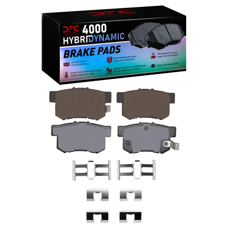 Dfc 91-12 Acura Cl Rear 4000 Hybridynamic Brake Pads And Hardware Kit 1