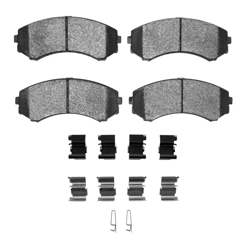 Dfc 92-93 Mazda Mpv Front 5000 Advanced Semi Metallic Brake Pads And Hardware Kit 1