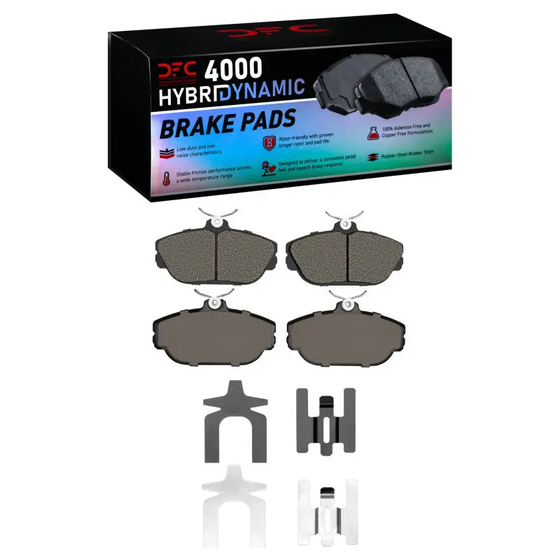 Dfc 93-00 Ford Taurus (Excl Sho) Front 4000 Hybridynamic Brake Pads And Hardware Kit 1