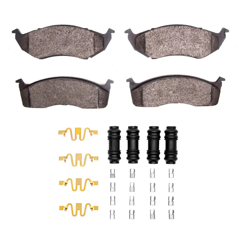 Dfc 93-02 Chrysler Lhs Front 4000 Hybridynamic Brake Pads And Hardware Kit 1