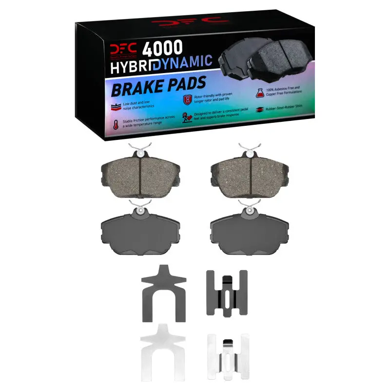 Dfc 93-07 Ford Thunderbird Front 4000 Hybridynamic Brake Pads And Hardware Kit 1